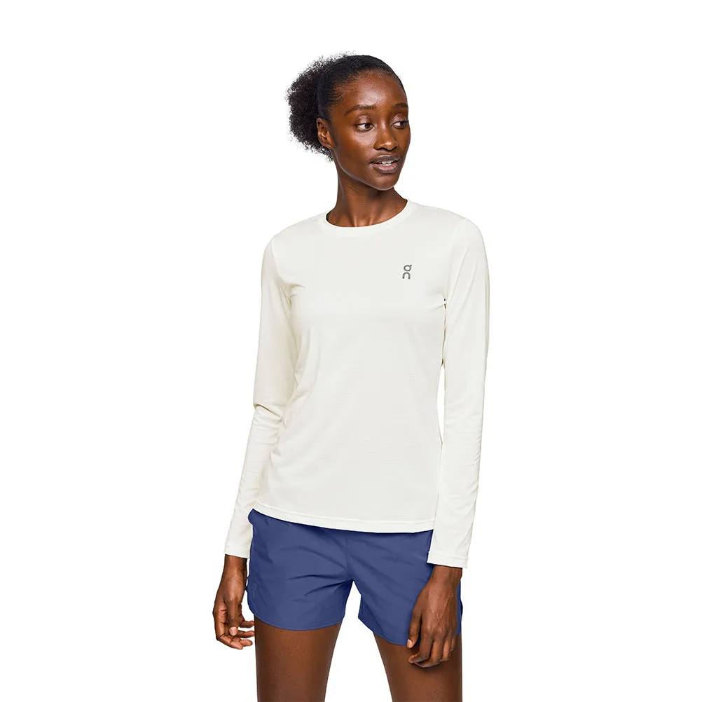 Quality Comfort Breathable Comfort On Running Core Long Sleeve Women's Running Tee - Undyed-White