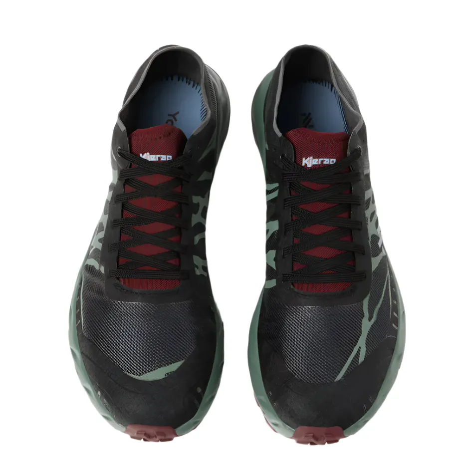 NNormal Unisex Kjerag Brut Trail Running Shoes in Red/Green AW25 adjustable fit sneakers rocky terrain sneakers