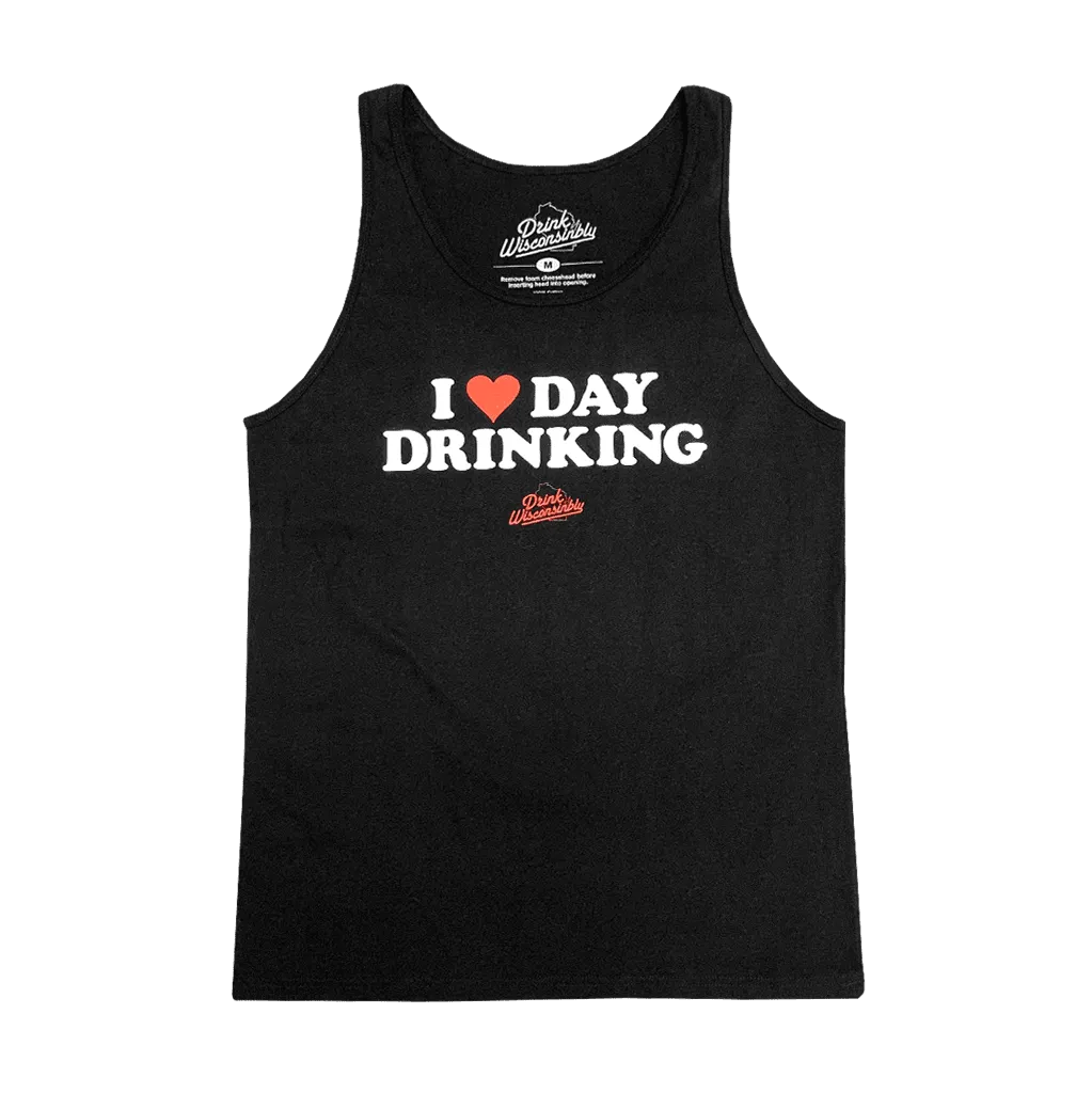 Recycled Material Blend Urban Flexible "I Love Day Drinking" Tank Top
