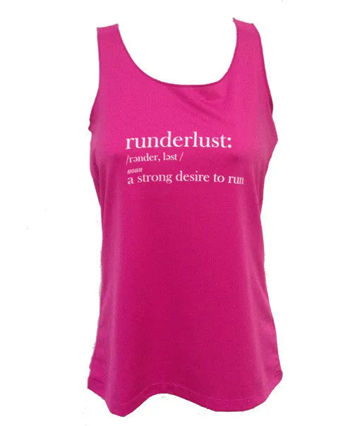 Women's Runderlust Performance Racerback Sport Tank Secure Fit Design