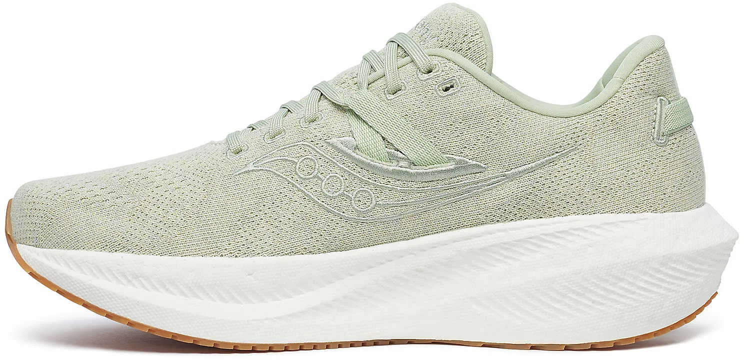 comfort - conscious shoes running in a chairlift area shoes Saucony Triumph RFG Mens Running Shoes - Green