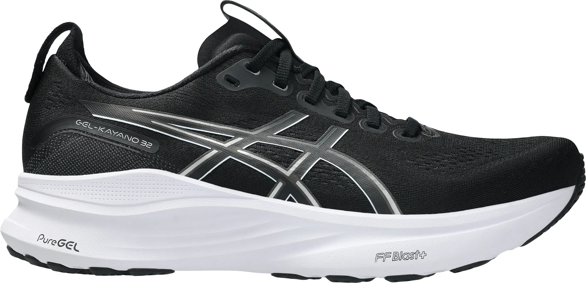 low - arch Asics Gel Kayano 32 EXTRA WIDE (4E) Mens Running Shoes - Black