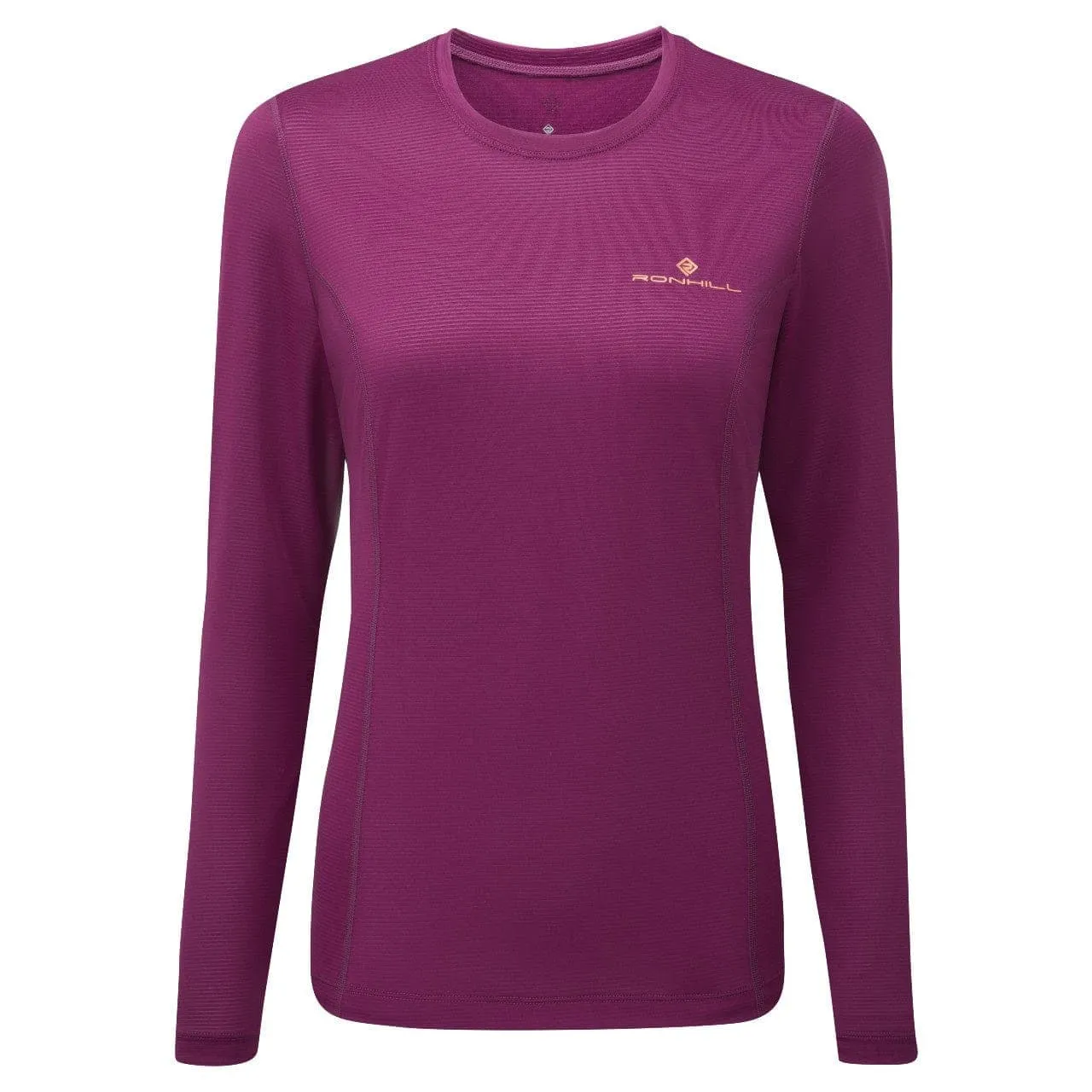 Modern Style Trend Ronhill Tech Long Sleeve Tee (Womens) - Grape/Mango