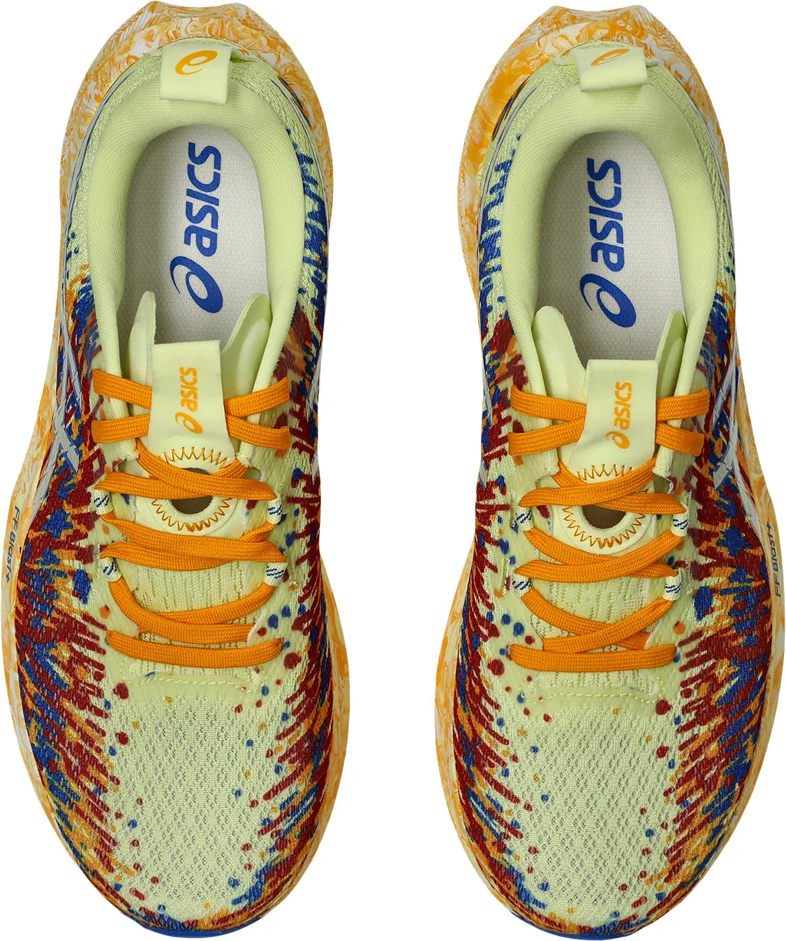 Asics Noosa Tri 16 Mens Running Shoes - Yellow heel - hugging