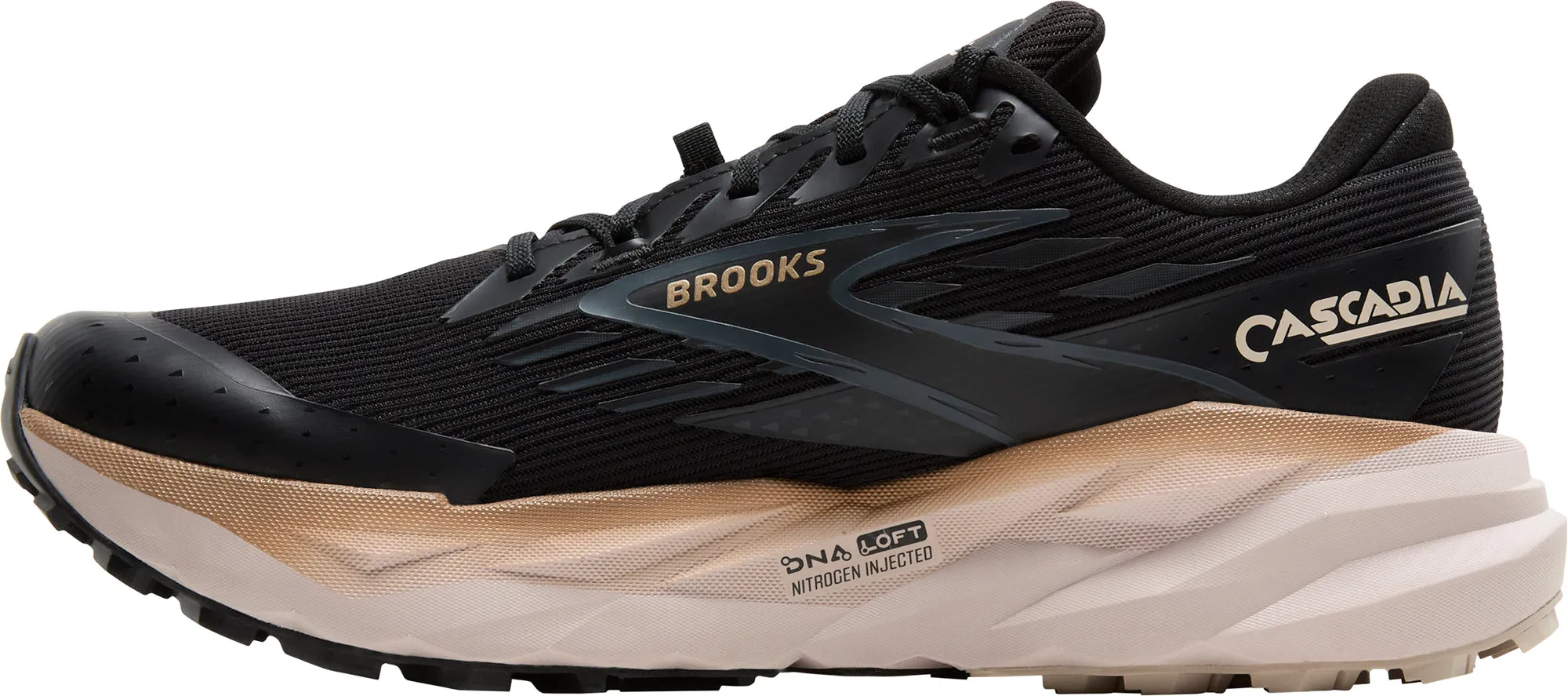 Brooks Cascadia 19 GORE-TEX Mens Trail Running Shoes - Black Slip   On Design