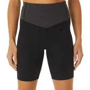Asics Flexform Colour Block Womens Running Bike Short Tights - Black Soft Stretch Silicone Hem Trim