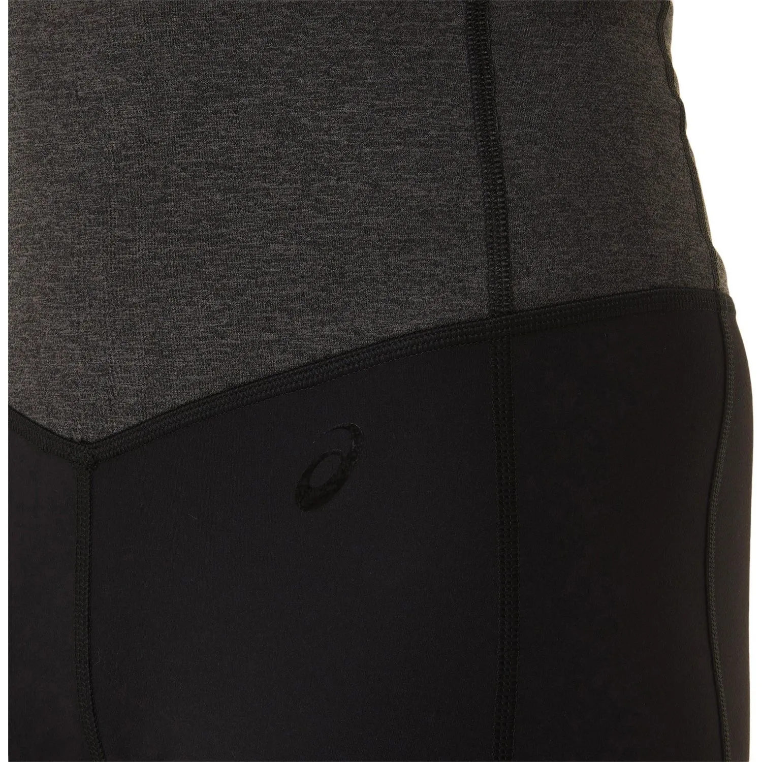 Flatlock Stitching Technique Asics Flexform Colour Block Womens Running Bike Short Tights - Black