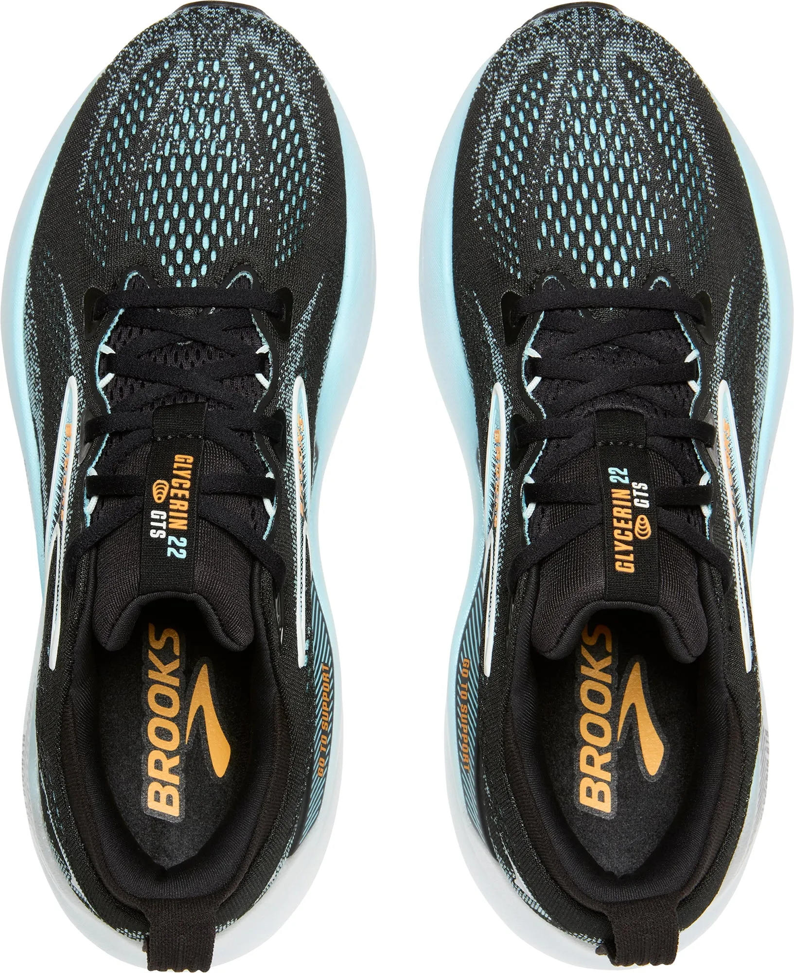 Brooks Glycerin GTS 22 Mens Running Shoes - Black running tradition