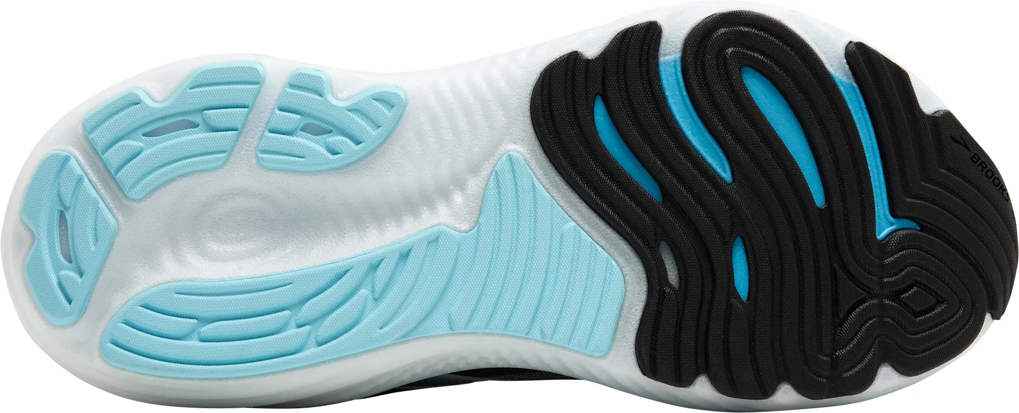 Brooks Glycerin GTS 22 Mens Running Shoes - Black Anti Slip Insole Texture foot biomechanics