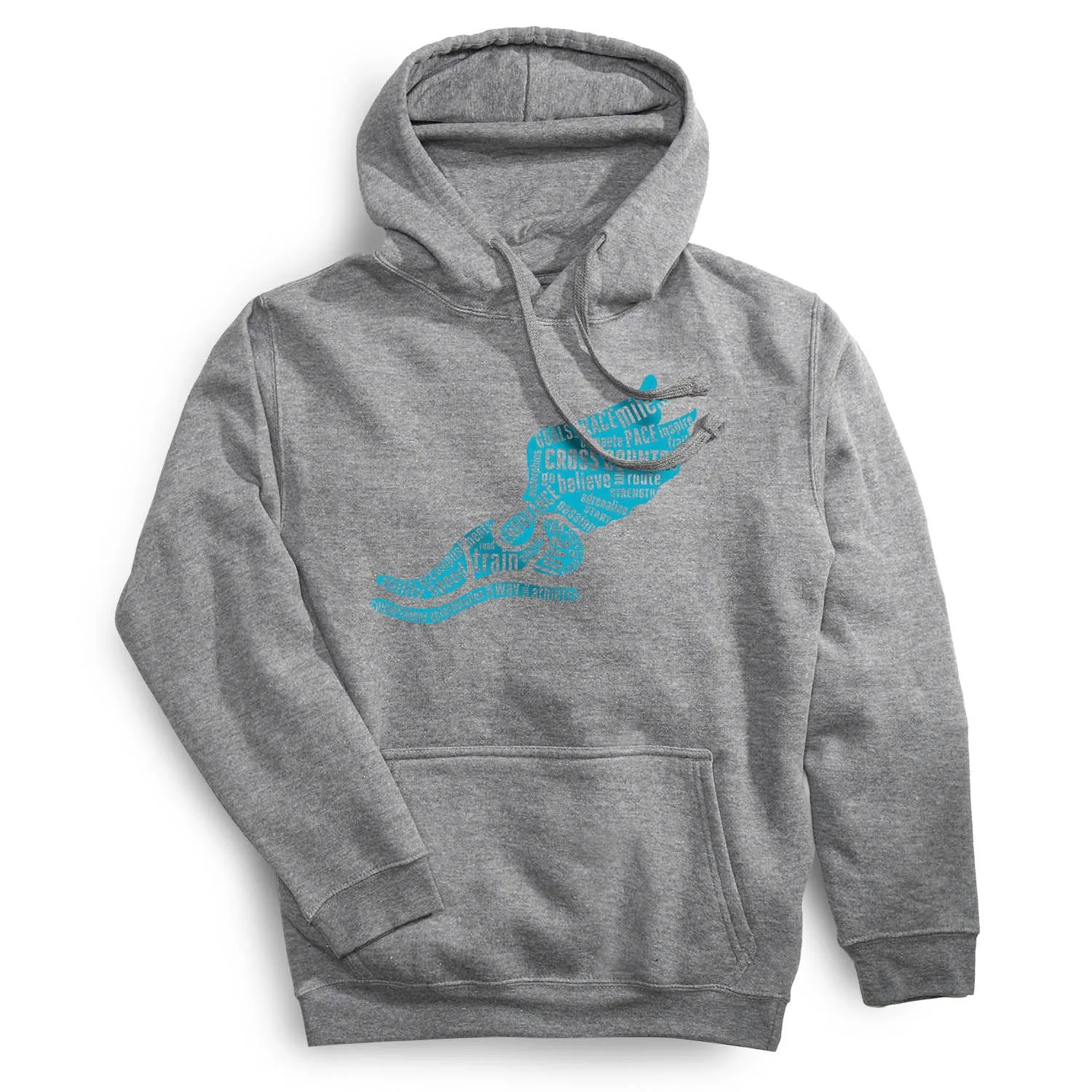 QuickRelease Closure Statement Fleece Hoodie -  Winged Foot Inspirational Words