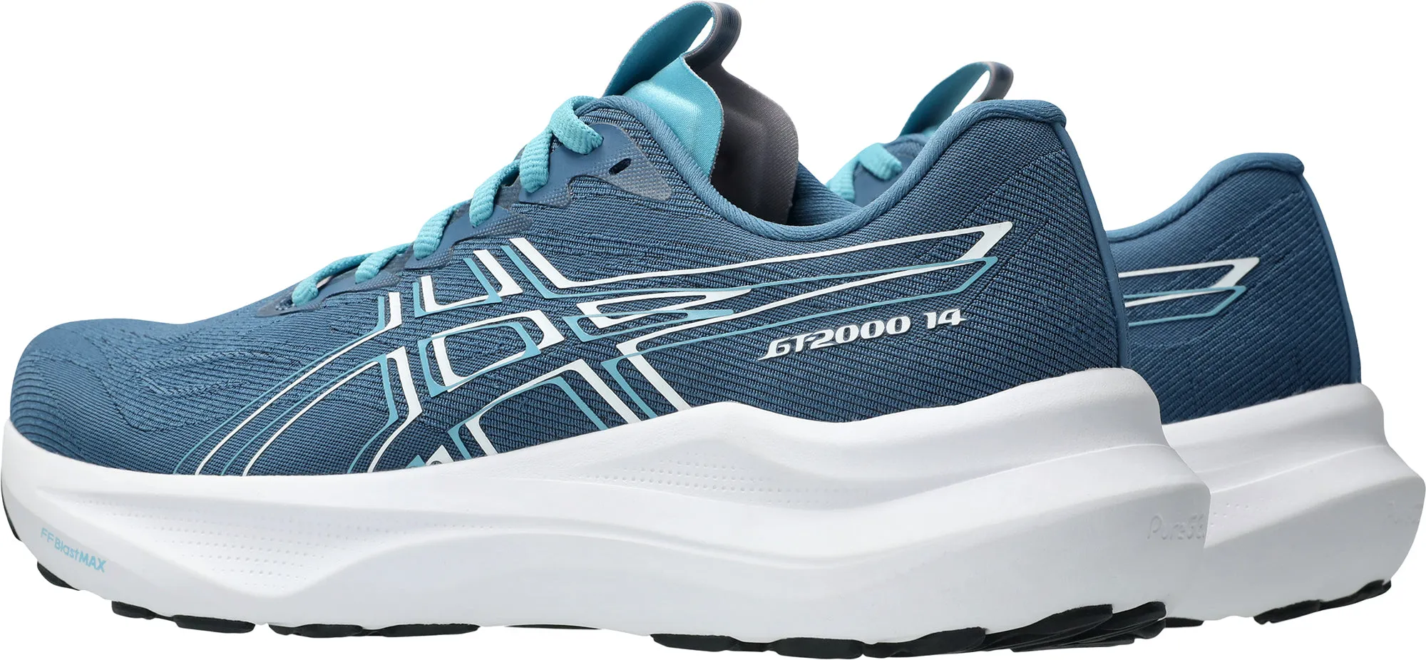 Asics GT 2000 14 Womens Running Shoes - Blue half - marathoning footwear