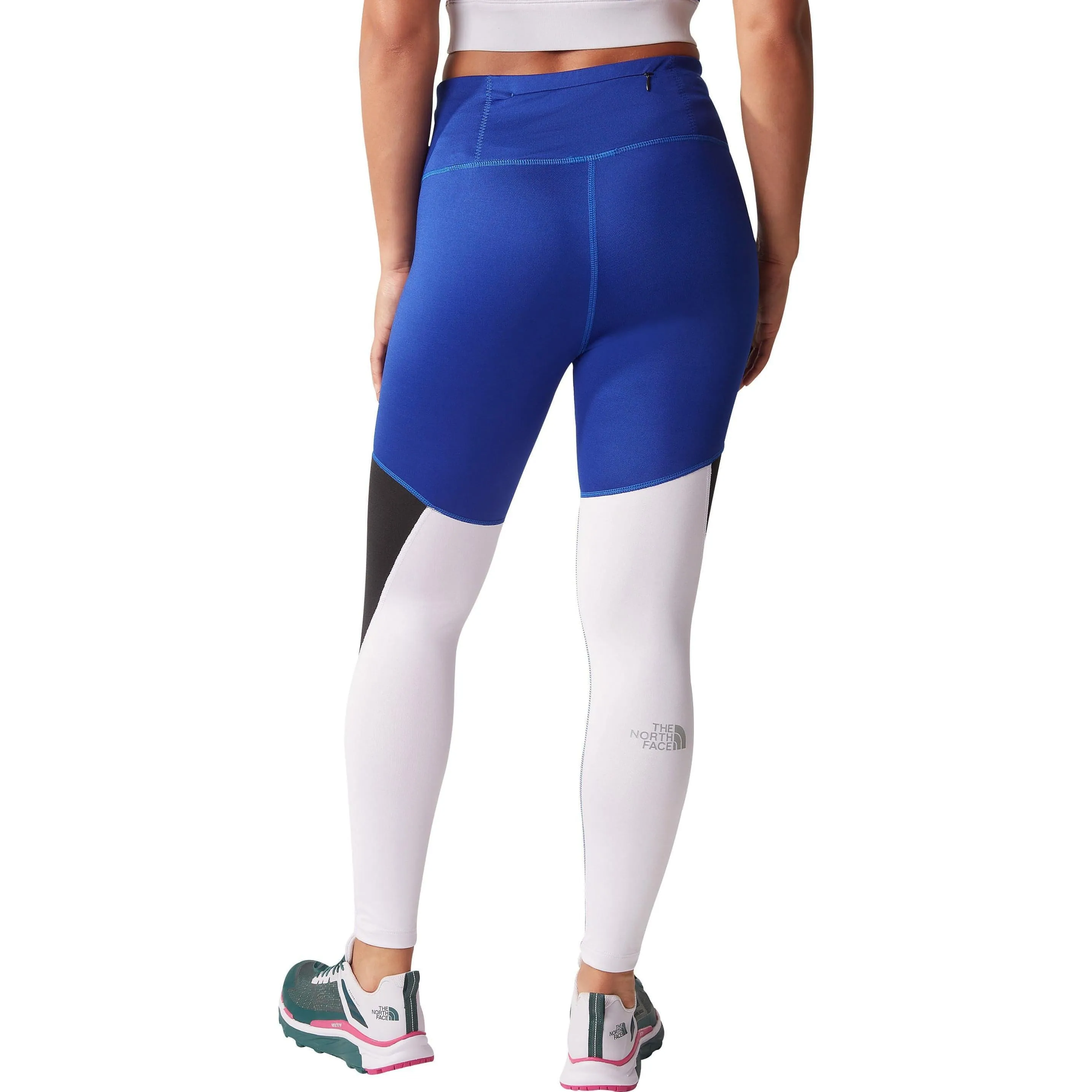 The North Face Run Womens Long Running Tights - Blue Breathable Material Morning Jog Slim Fit