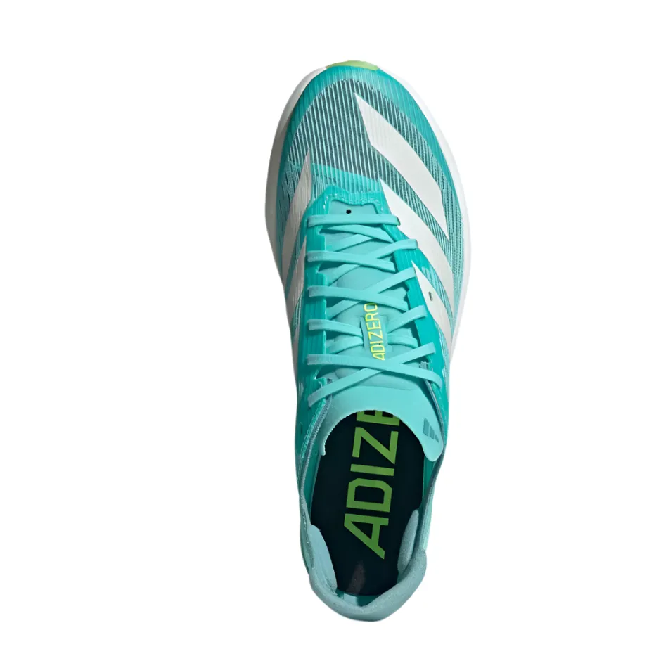Padded Heel street shoes Adidas Unisex Adizero Ambition Track Running Spikes in Flash Aqua/Zero Metalic/Lucid Lemon AW25