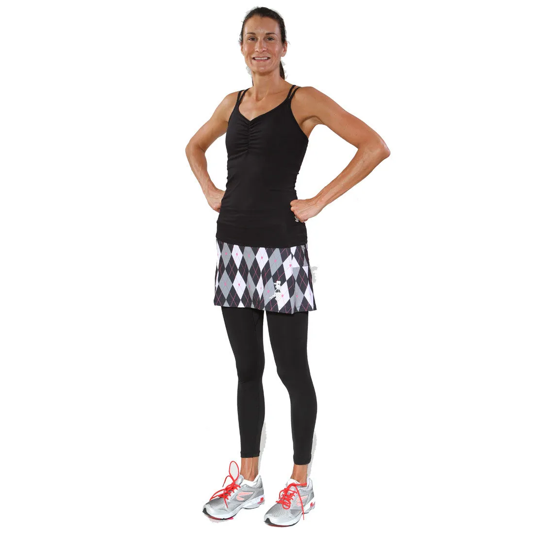 Non-Slip Fabric Machine washable Black Strappy Tank Bra