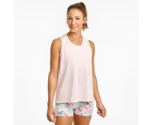 Saucony | ReRun Tank | Women's | Barley Pink Minimalist Trimmings