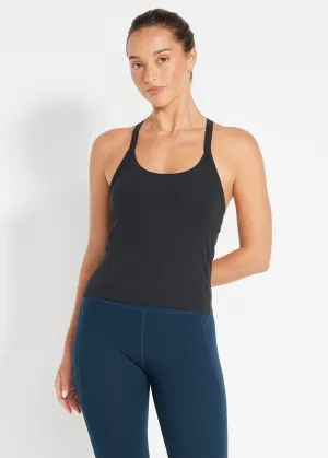 Ribbed Cardio 2-1 Tank Seam Free Technology Fashion - forward