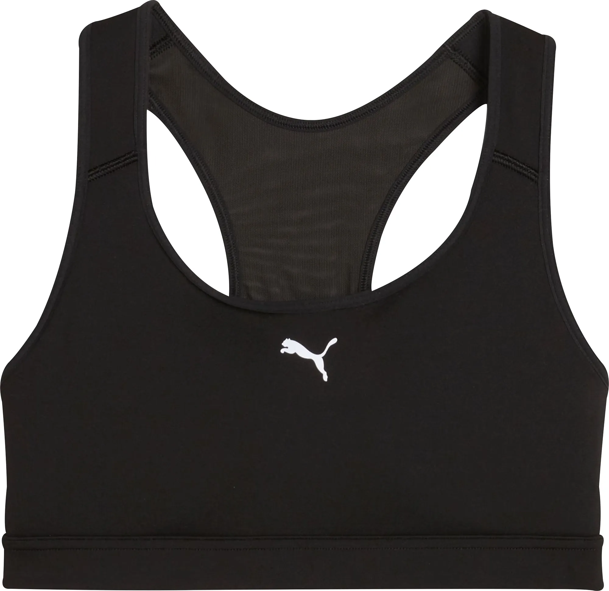 Puma 4KEEPS Womens Running Sports Bra - Black Black fitness clothes