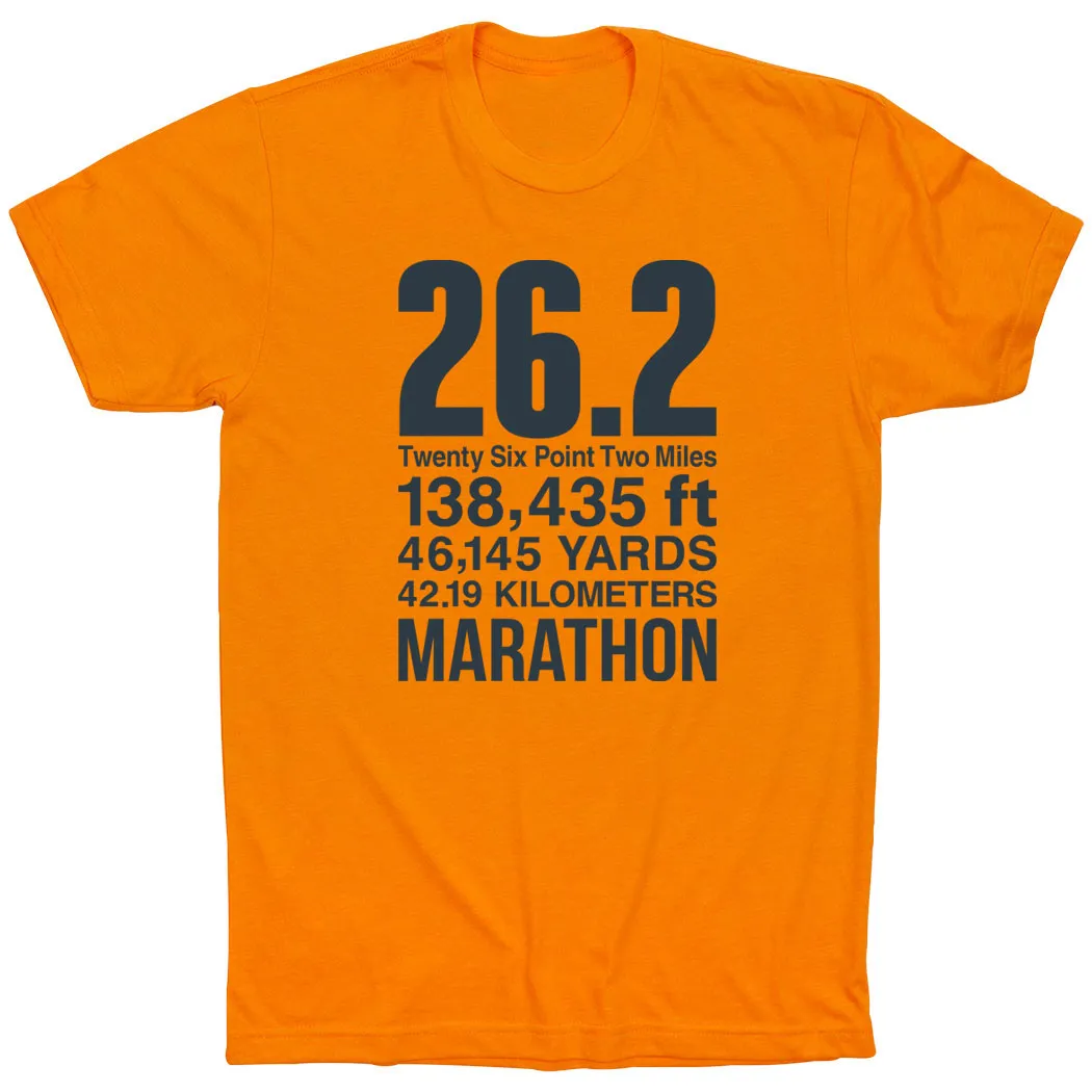 Running Short Sleeve T-Shirt - 26.2 Math Miles Summer Wardrobe Pullover