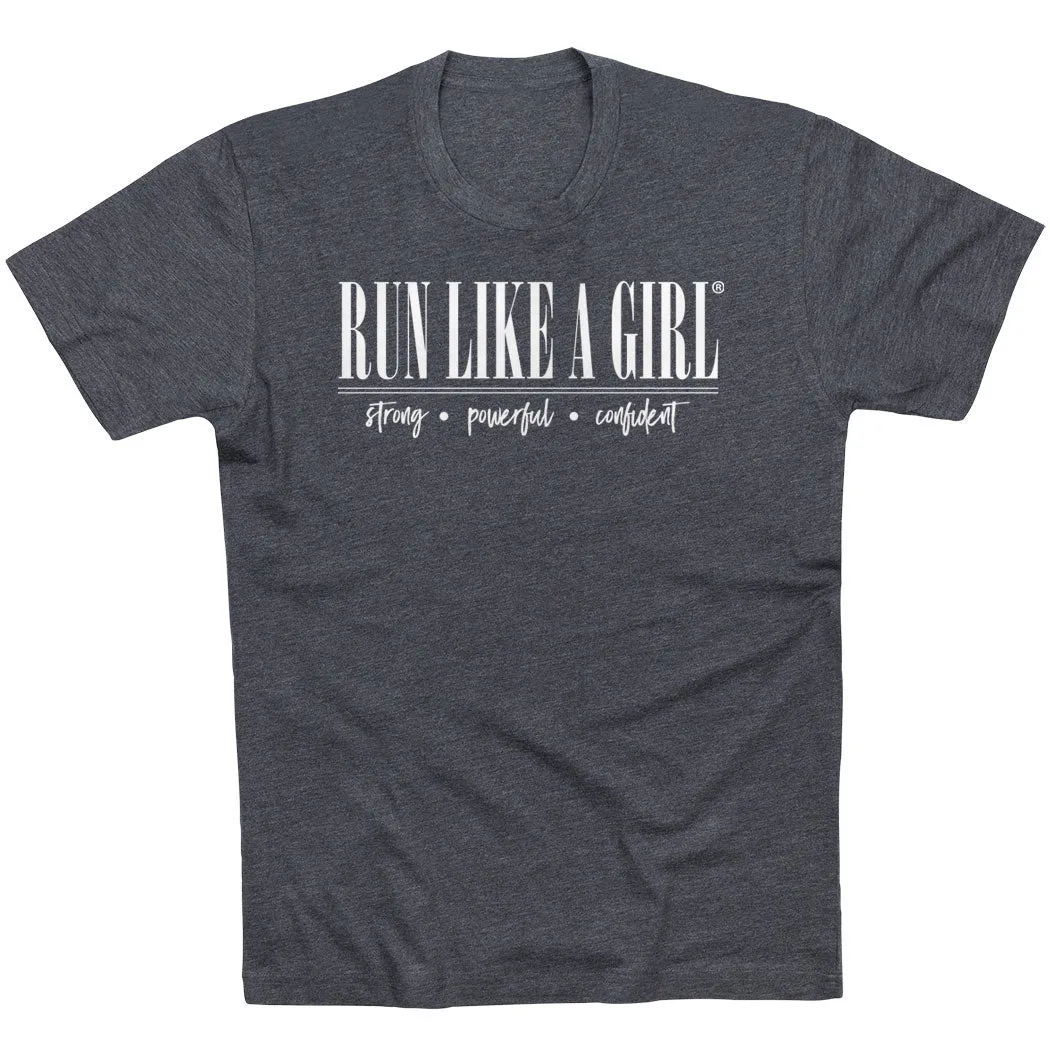 Street Comfort Style Running Short Sleeve T-Shirt - Run Like A Girl?
