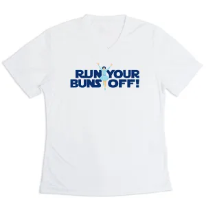 Breathable Fit Active Flex Women's Short Sleeve Tech Tee - Run Your Buns Off