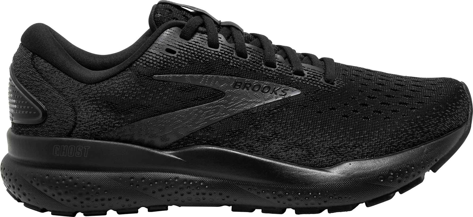 High quality standard Stretch Workout Brooks Ghost 16 NARROW FIT Womens Running Shoes - Black