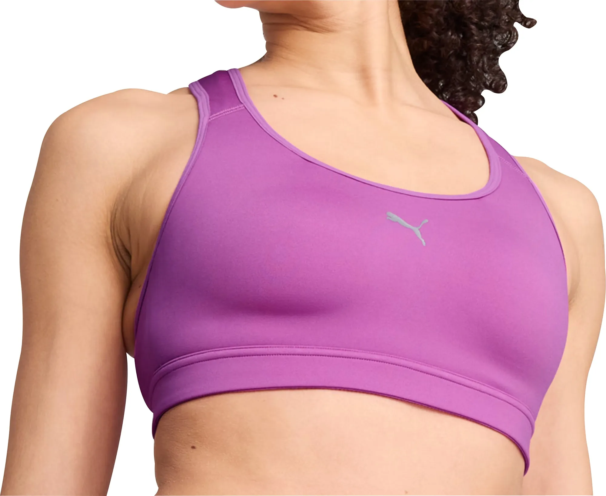 Puma 4KEEPS Womens Running Sports Bra - Purple All-Day Design Hip support