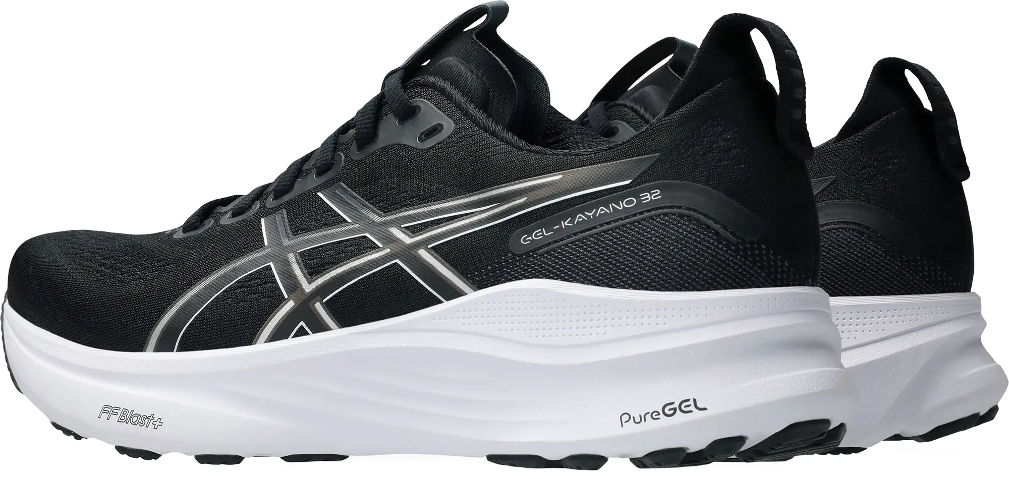 Asics Gel Kayano 32 WIDE FIT (2E) Mens Running Shoes - Black Health - promoting