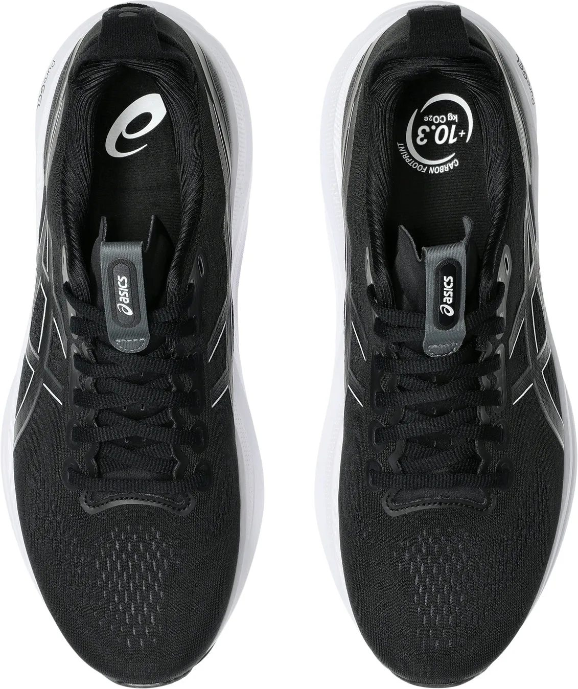 Asics Gel Kayano 32 WIDE FIT (2E) Mens Running Shoes - Black Lace Closure System