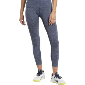 Tear Resistant Reebok United By Fitness MYOKNIT Seamless Womens 7/8 Training Tights - Navy
