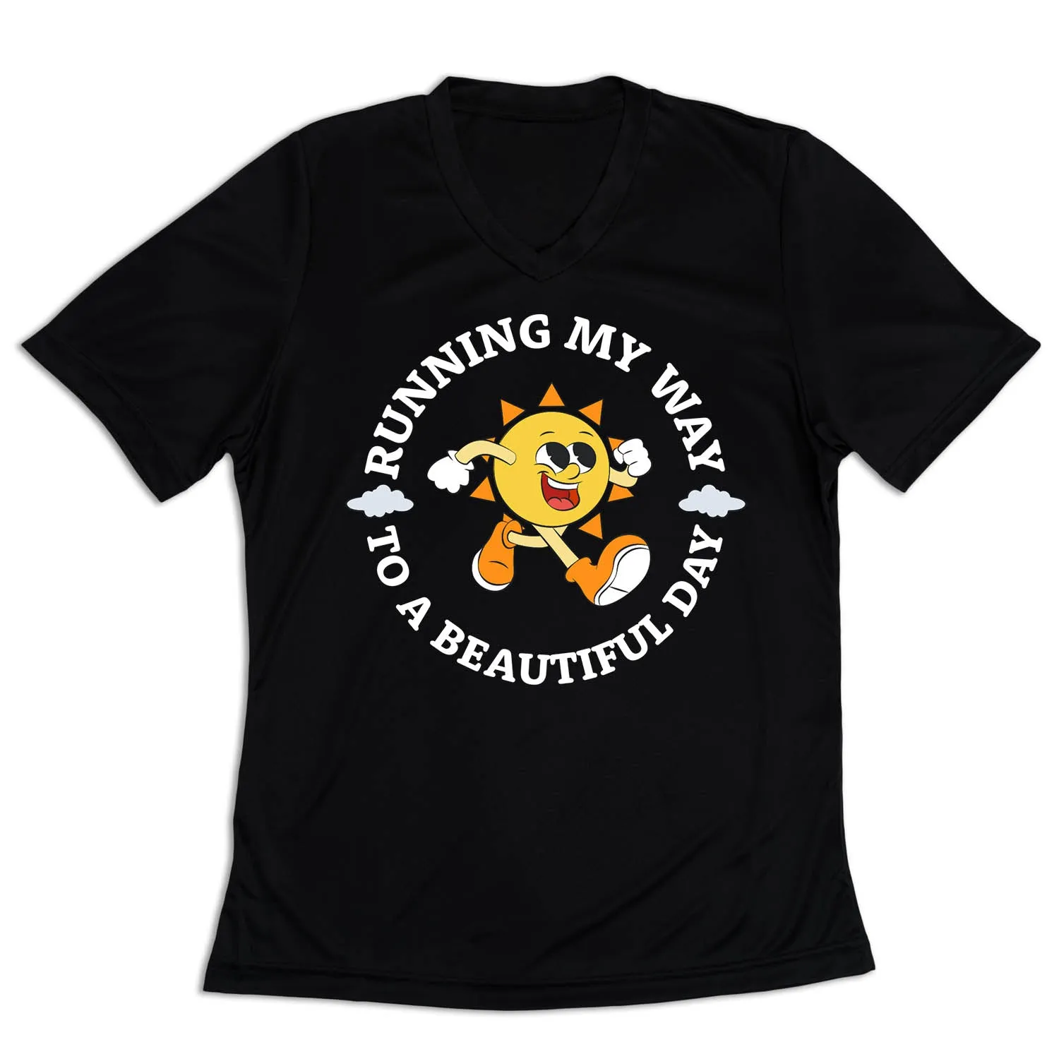 Beachwear Casual Vibes Women's Short Sleeve Tech Tee - Running My Way to a Beautiful Day