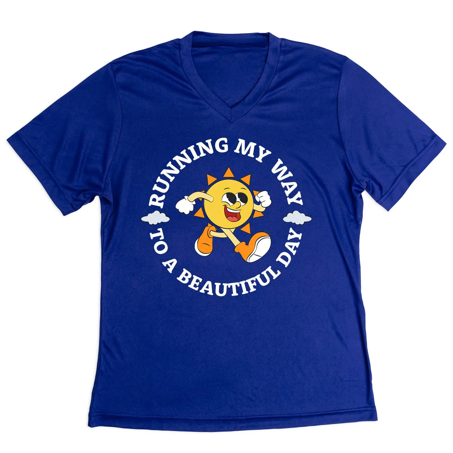 Fit For All Day Women's Short Sleeve Tech Tee - Running My Way to a Beautiful Day