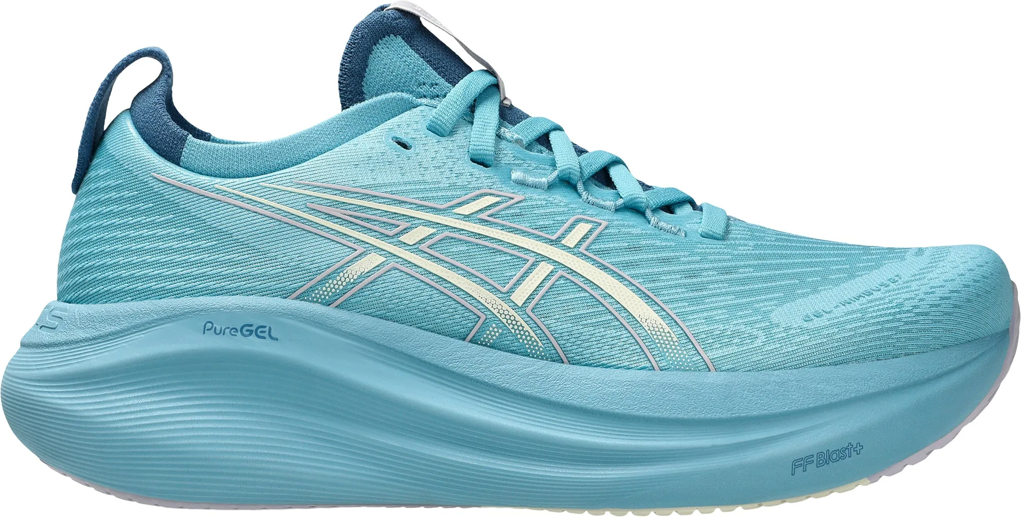 Road grip Asics Gel Nimbus 27 Womens Running Shoes - Blue