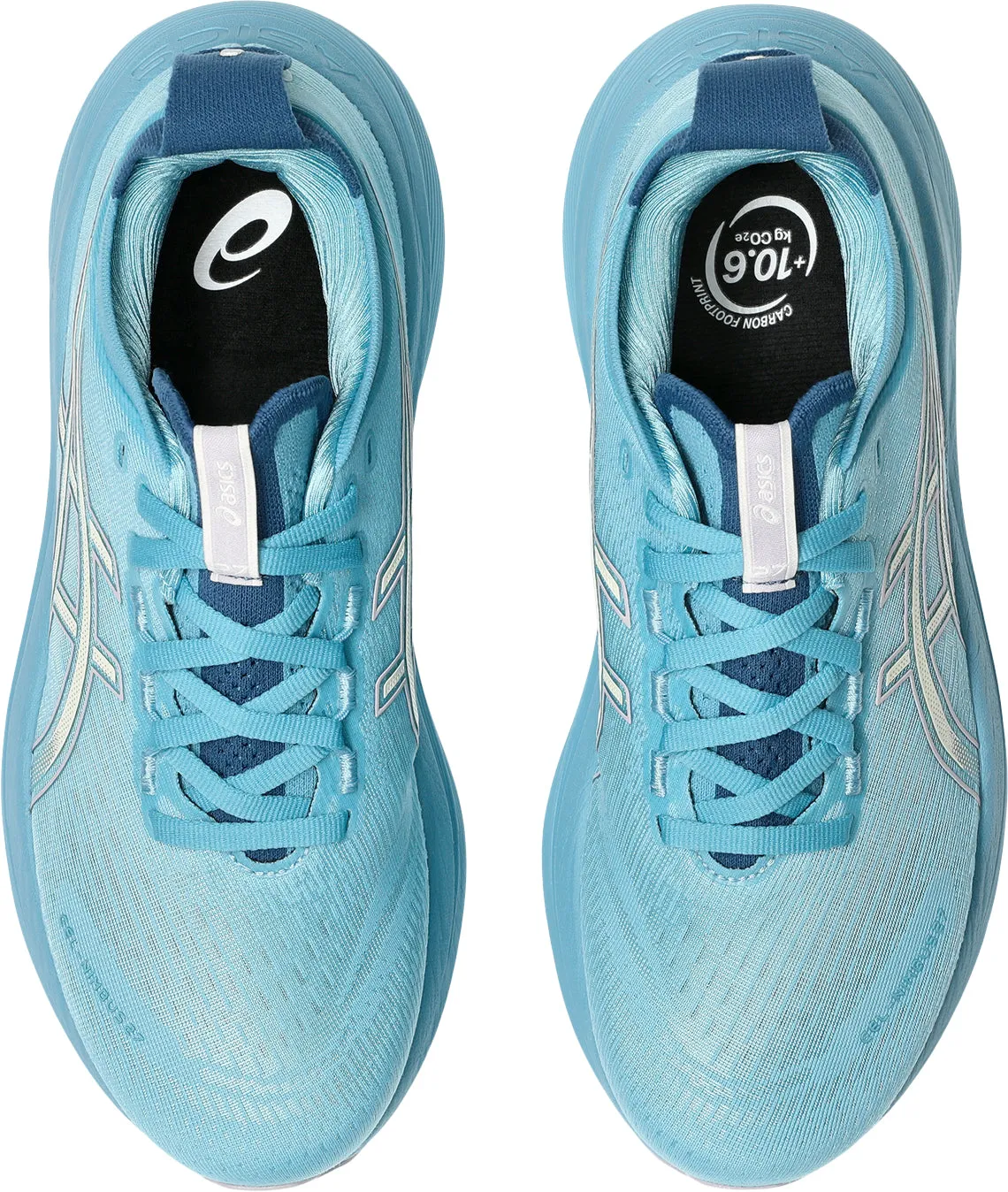 running for speed Foot Recovery Asics Gel Nimbus 27 Womens Running Shoes - Blue