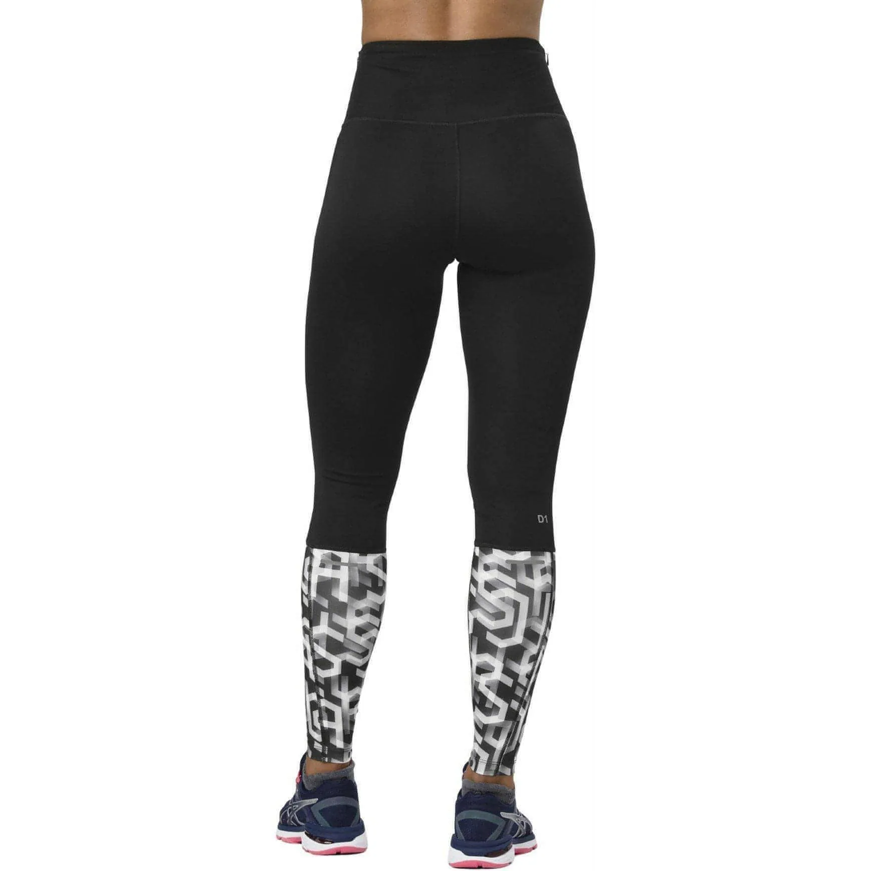 Flexible Fitwear Asics High Waist Womens Long Running Tights - Black