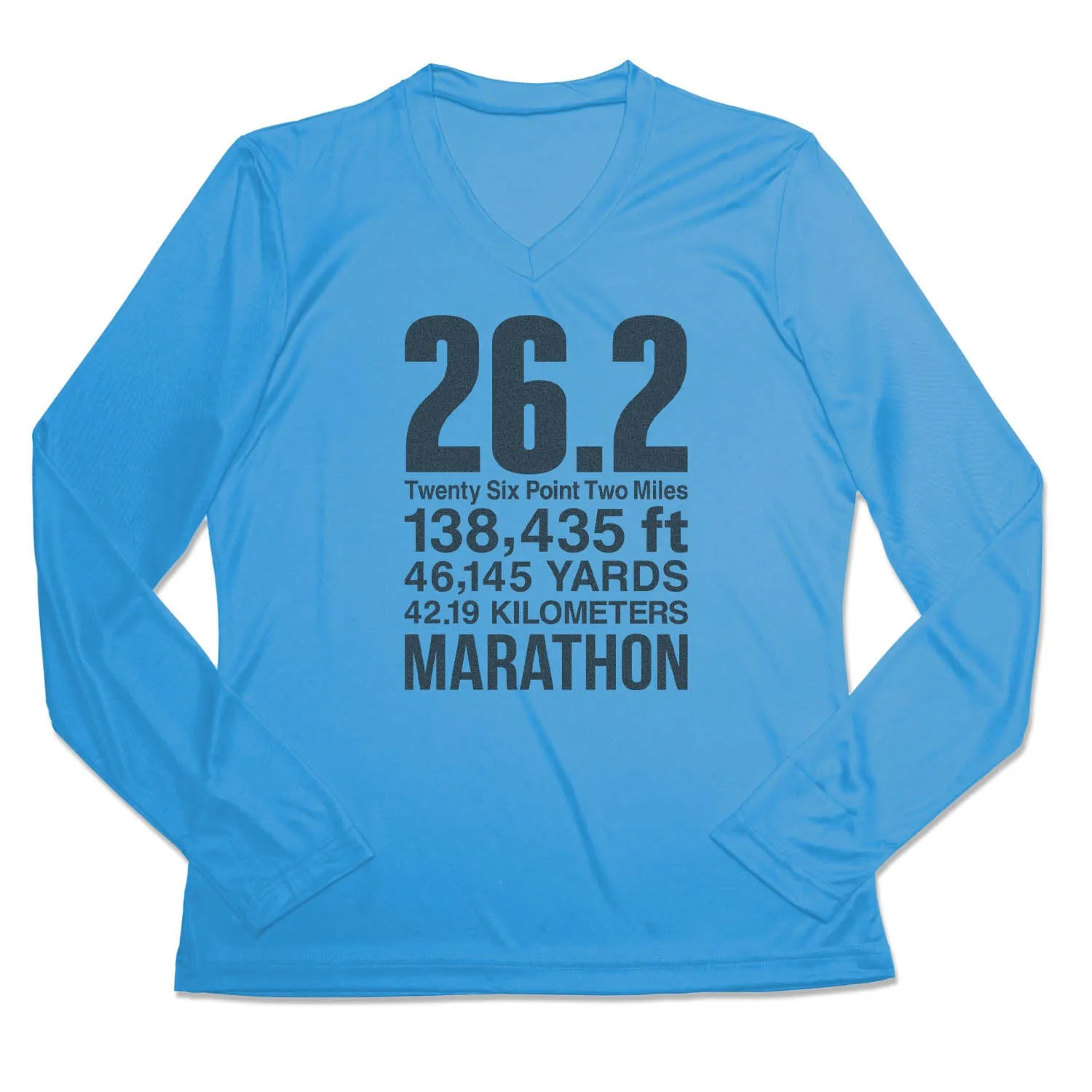 Women's Long Sleeve Tech Tee - 26.2 Math Miles Daily Trend