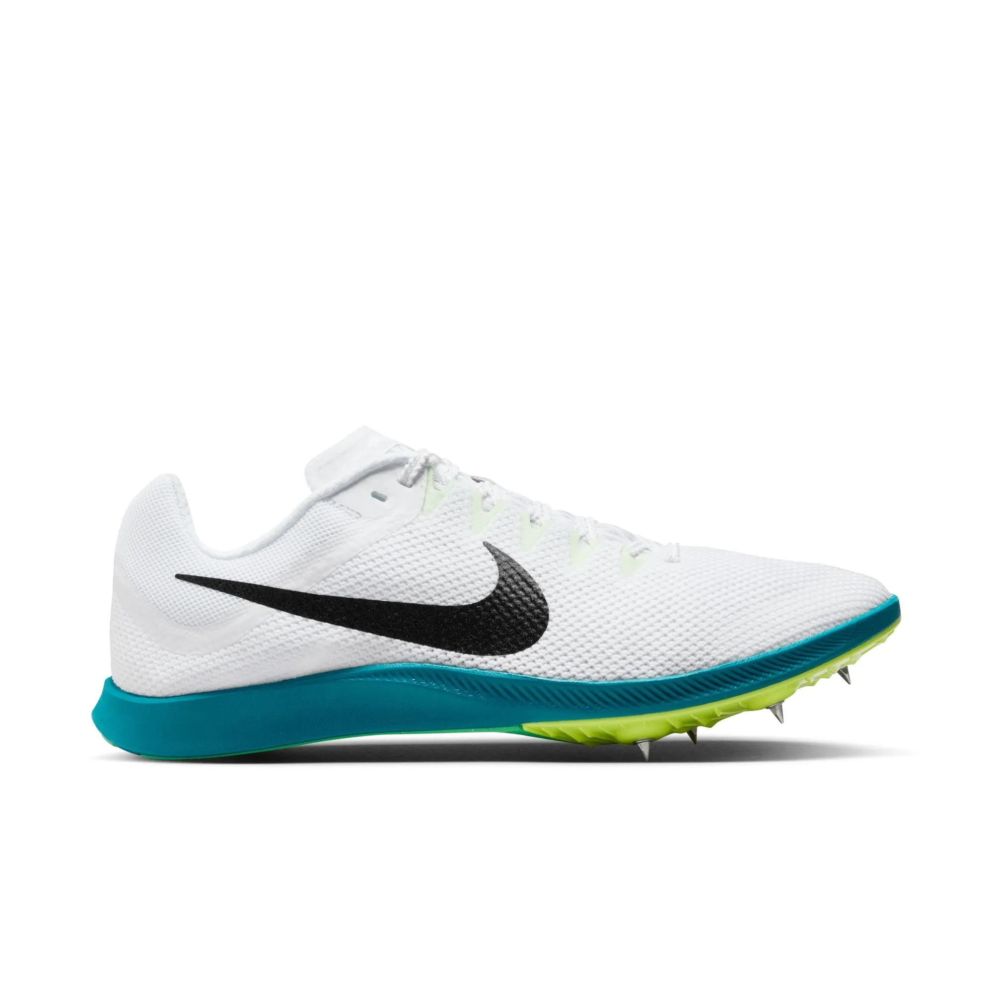 formal - style shoes Advanced Motion Guidance Unisex Zoom Rival Distance (102 - White/Black-Bright Spruce-Vapor Green)