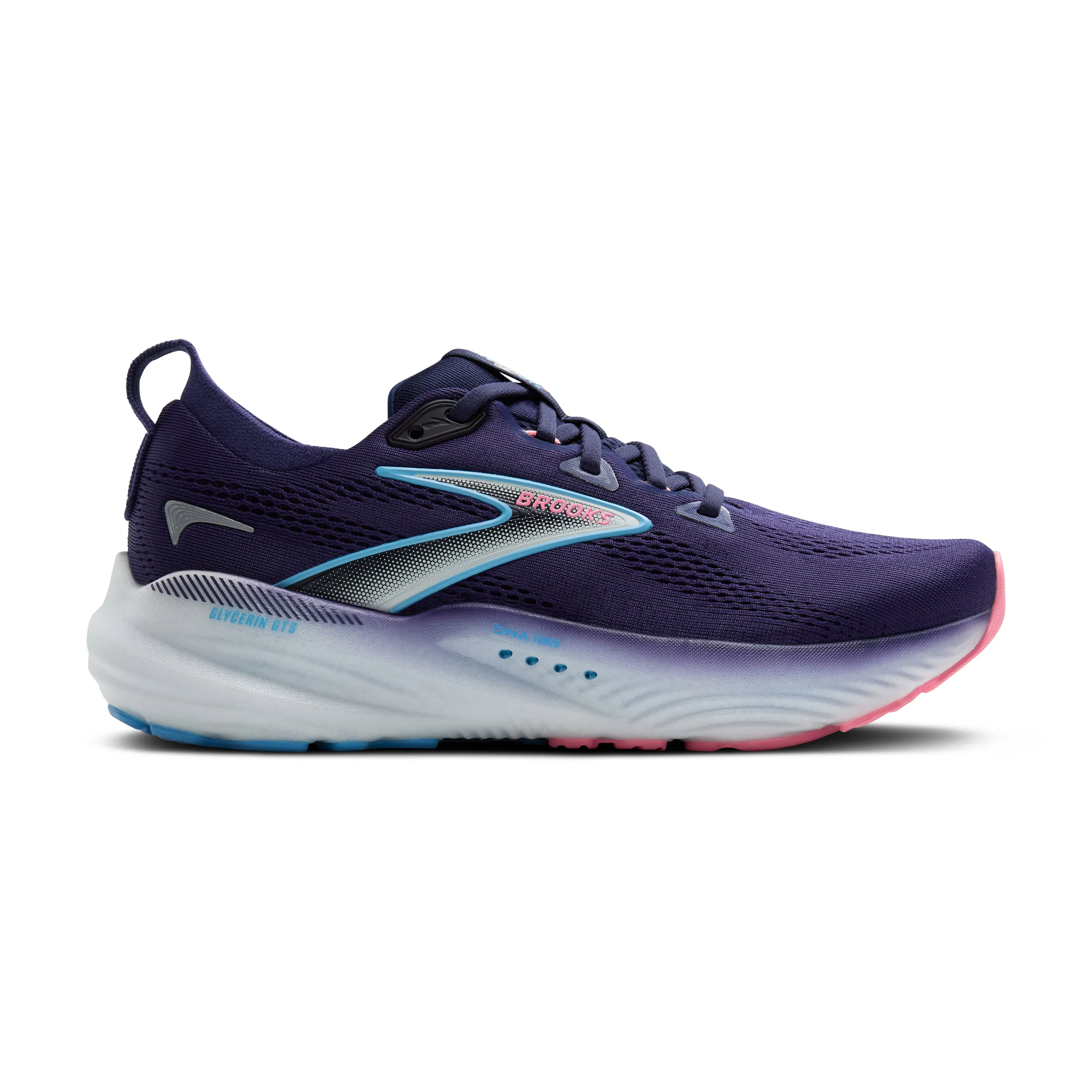 Brooks | Glycerin GTS 22 | Women's | Blue Ribbon/Peacoat/Dianthus mud shoes