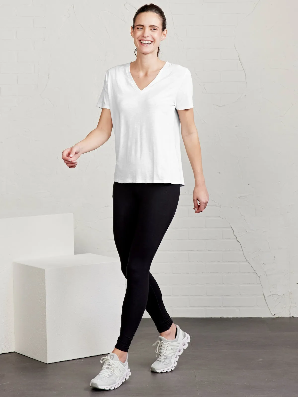 All Day V-Neck T-Shirt Comfy Flex