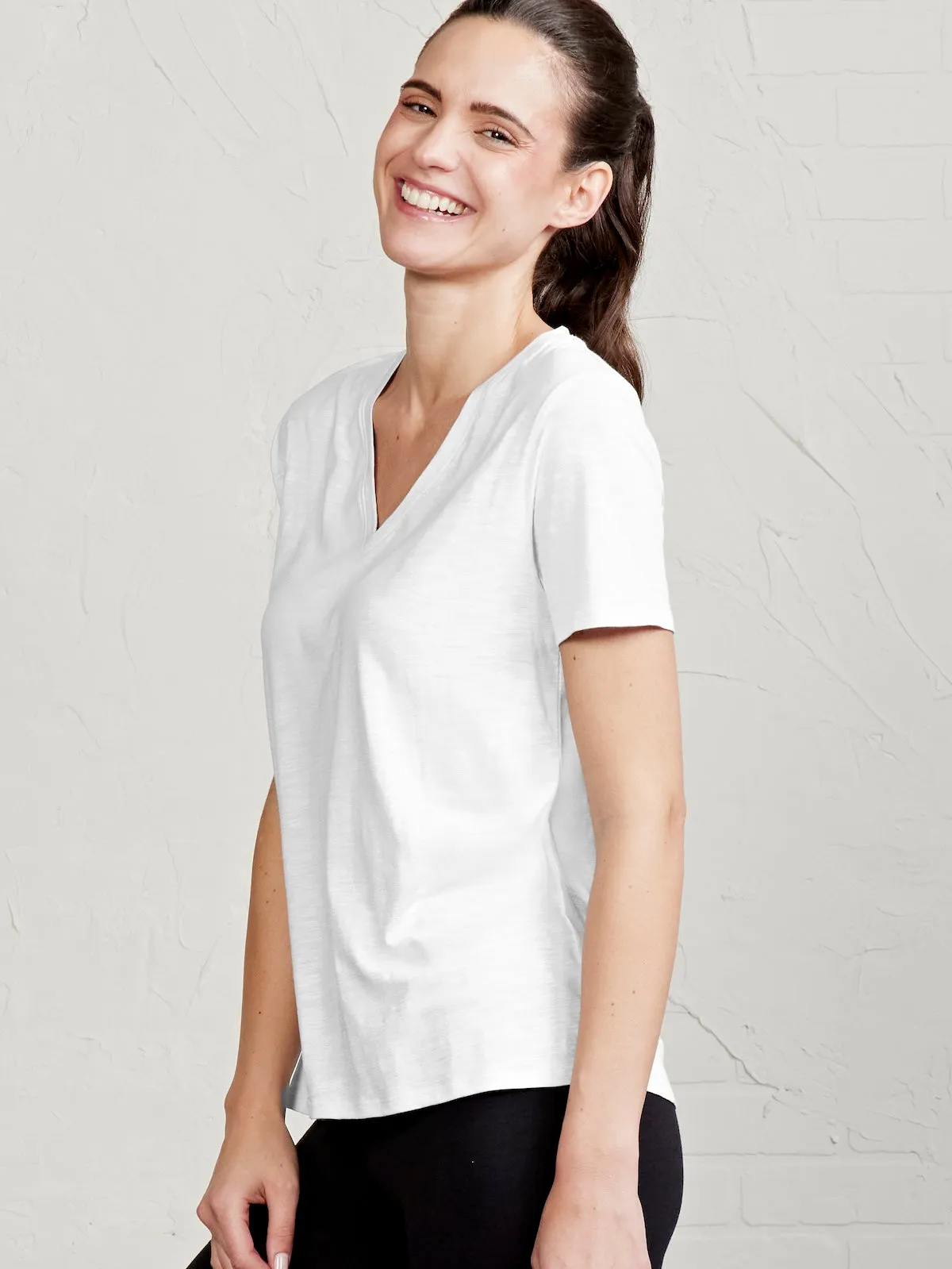 All Day V-Neck T-Shirt Cozy Feel layerable