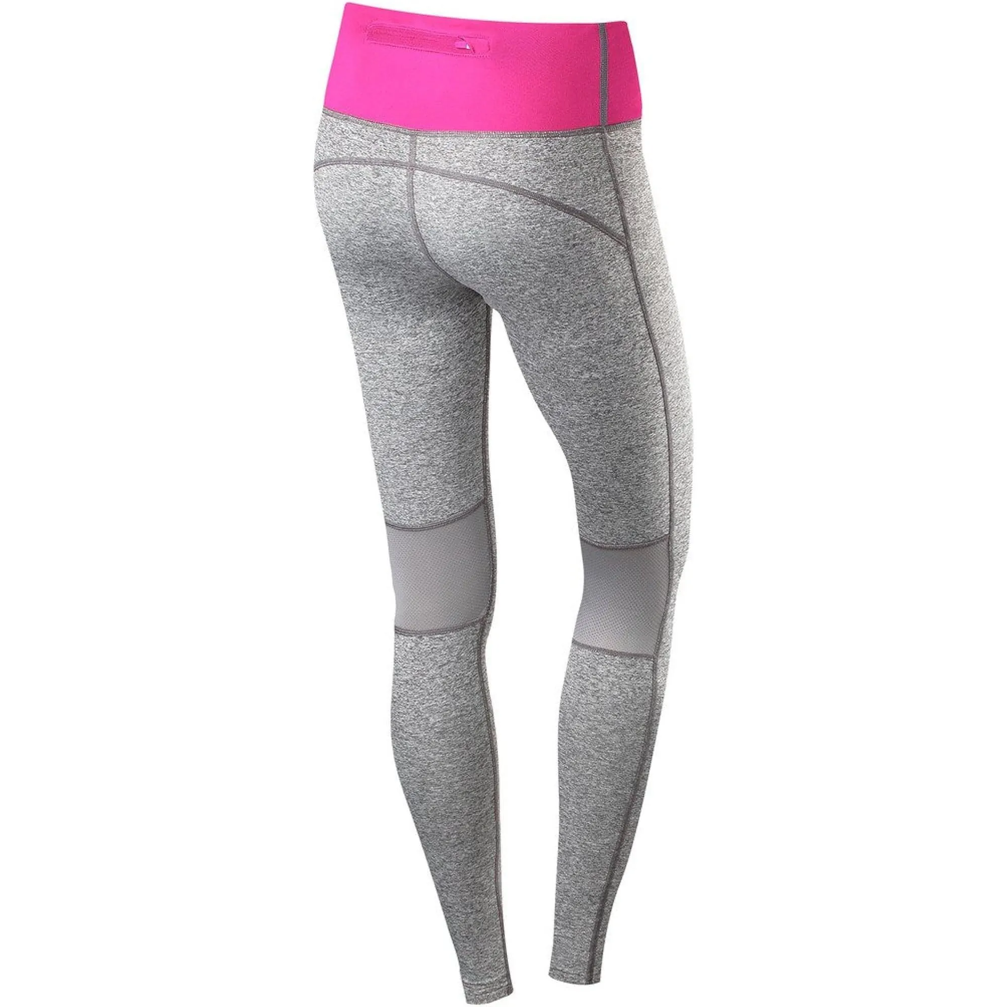TCA SuperThermal Performance Womens Long Running Tights - Grey breath easy Slim Look