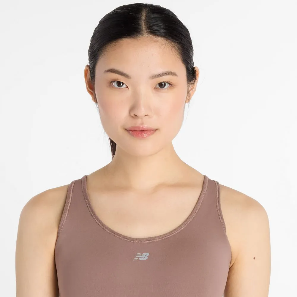 New Balance Run Bra (Womens) - Earth Shadow Athletic Comfort Wear Breezy Comfort