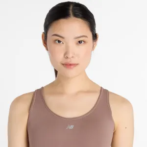 Quick Release Hem New Balance Run Bra (Womens) - Earth Shadow