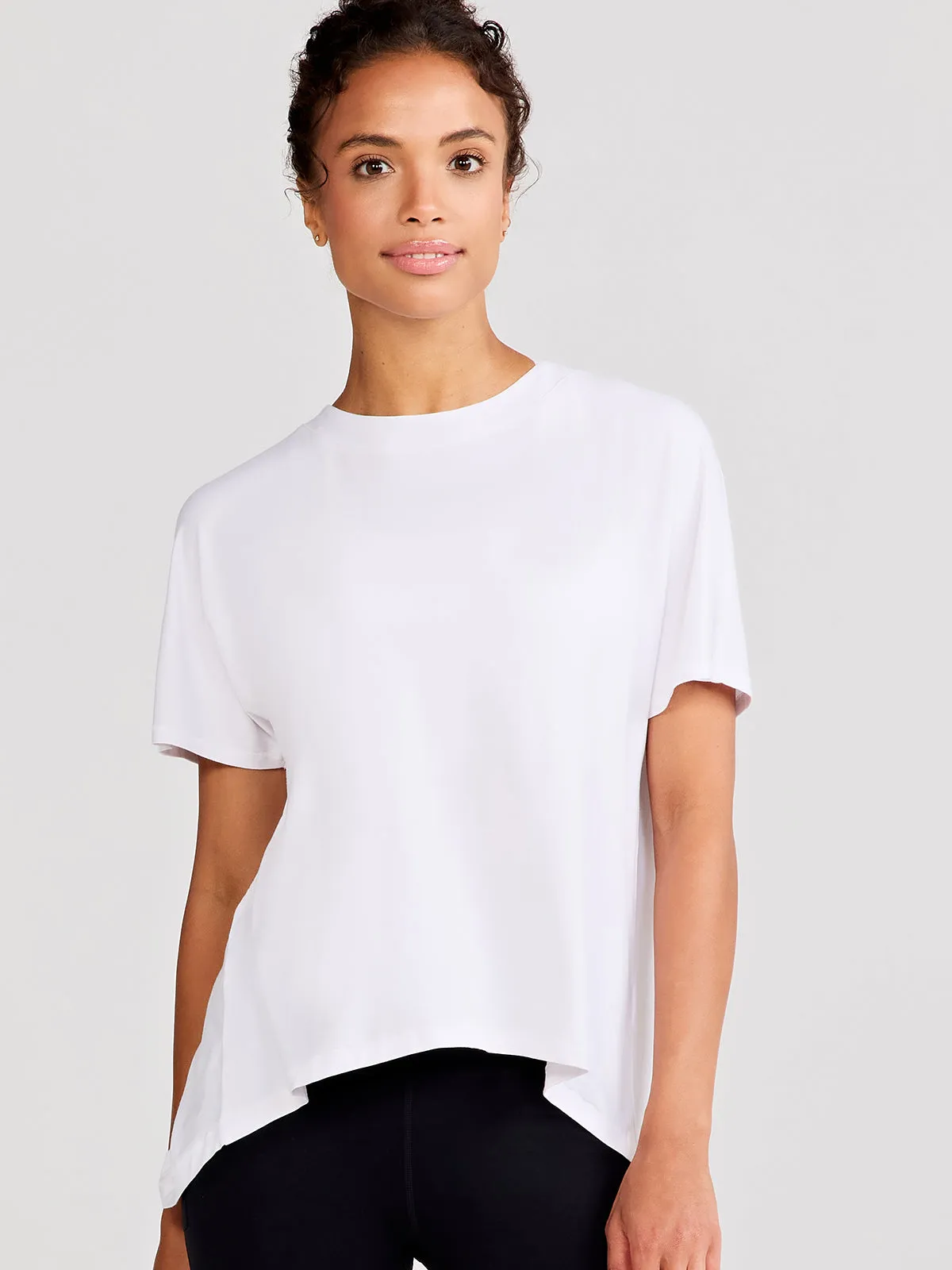 Uptown Luxe Cross Back T-Shirt Travel convenience