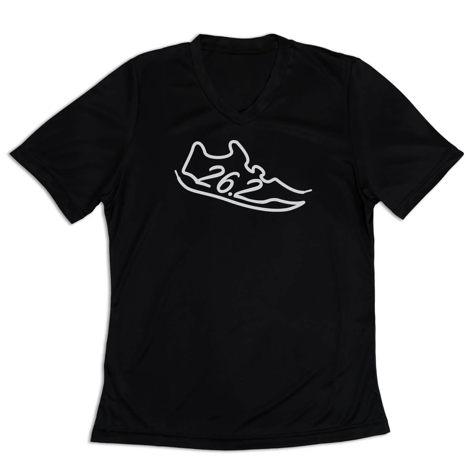 Women's Short Sleeve Tech Tee - 26.2 Run Shoe Non-toxic