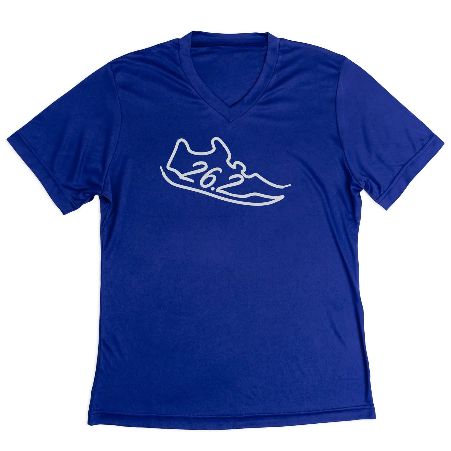 RibbedNeckBanding Classic Layer Women's Short Sleeve Tech Tee - 26.2 Run Shoe