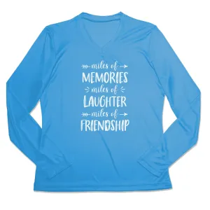 Beachwear Women's Long Sleeve Tech Tee - Miles of Friendship Mantra