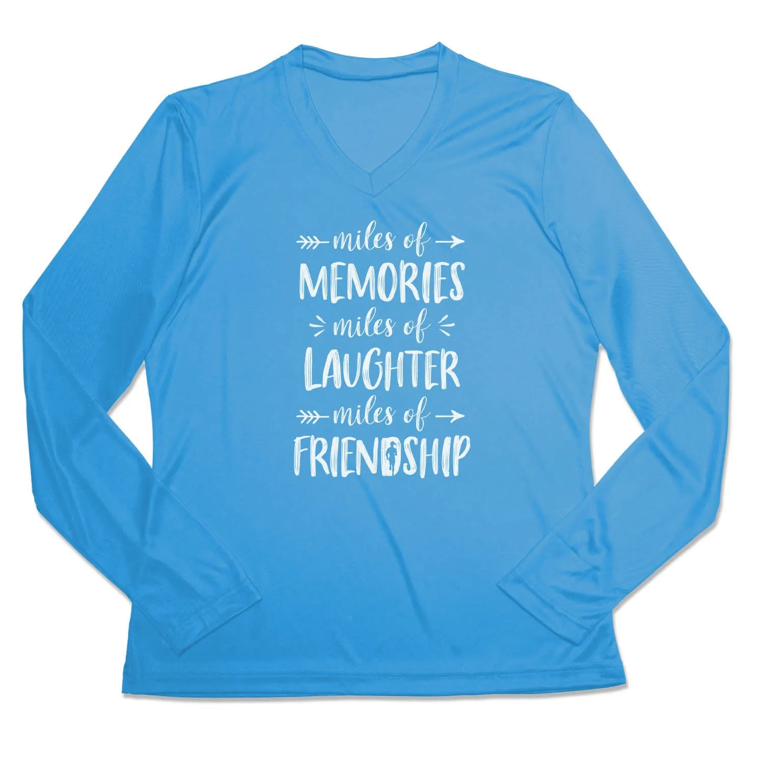 Beachwear Women's Long Sleeve Tech Tee - Miles of Friendship Mantra