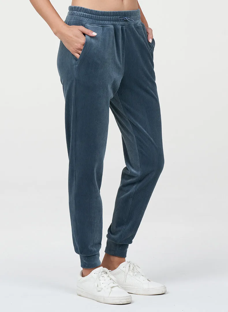 Rib Velour Jogger Light Stretch Light Movement