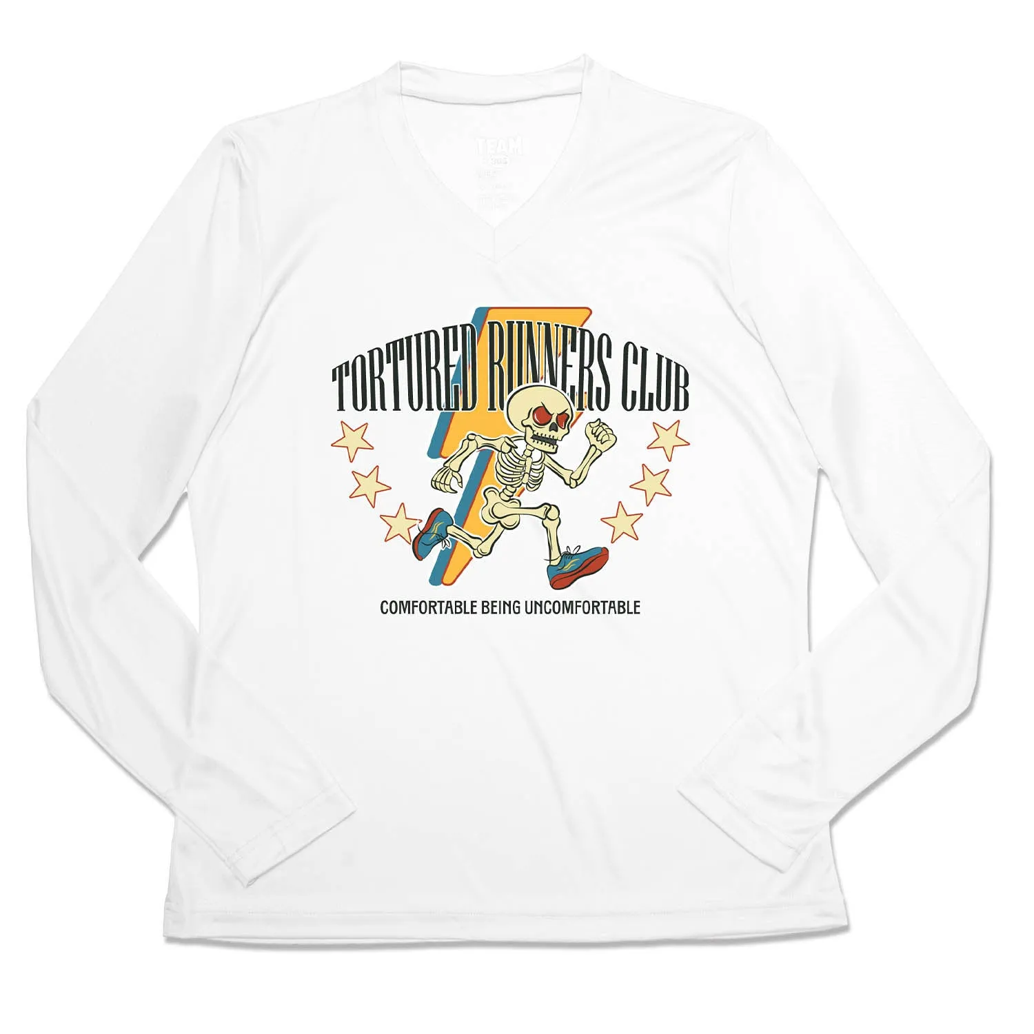 Women's Long Sleeve Tech Tee - The Tortured Runners Club Temperature Control Fabric