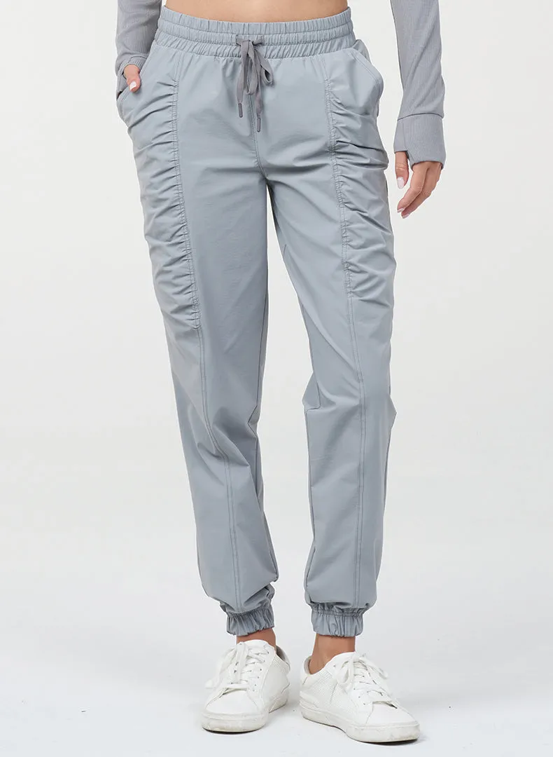 Elastic Support Shirred Jogger